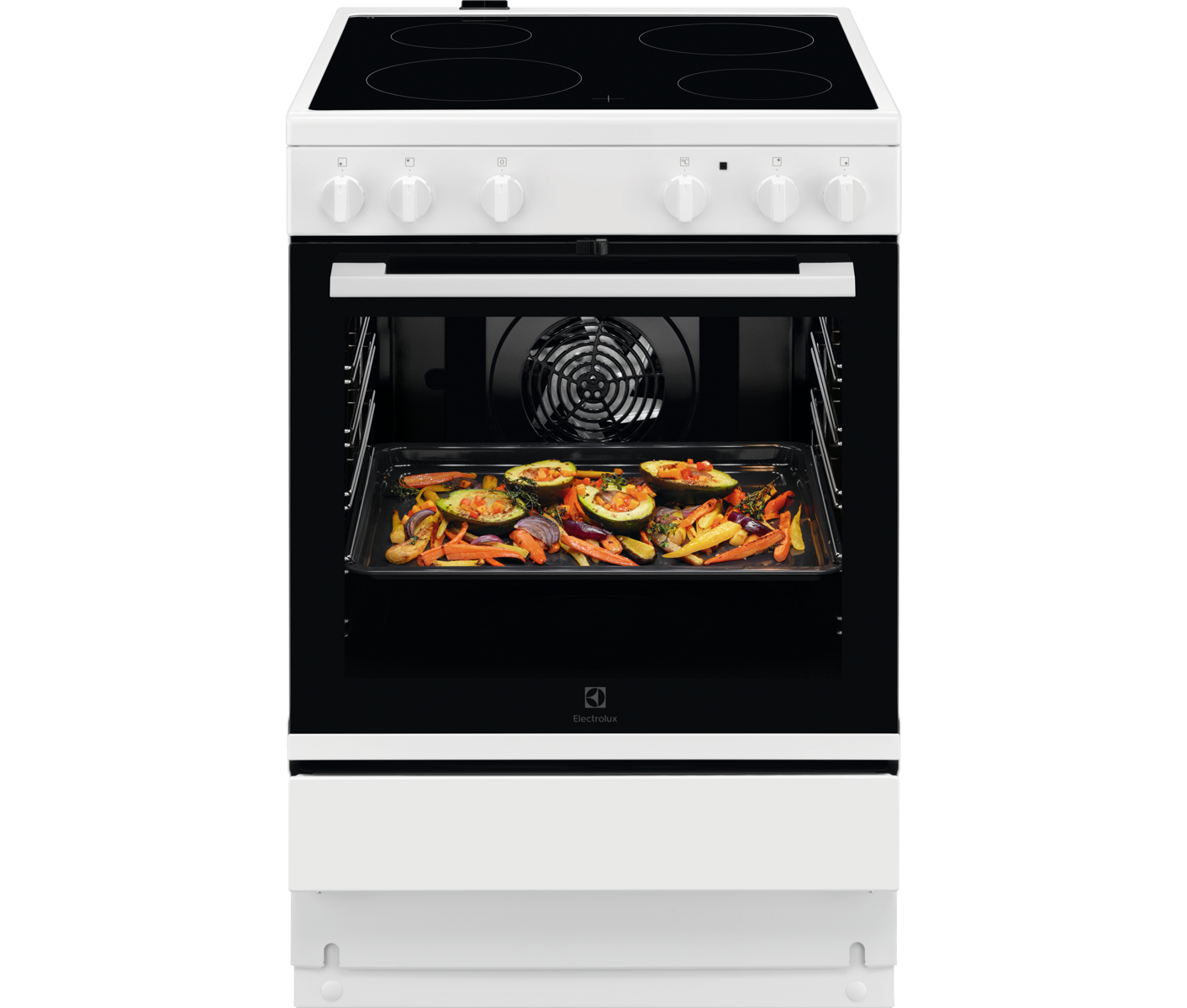 LKR64001SX 500 SurroundCook Glaskeramisk komfur 60 cm med clean emalje