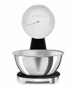 Smeg Digital og analog køkkenvægt KSF01BLWW